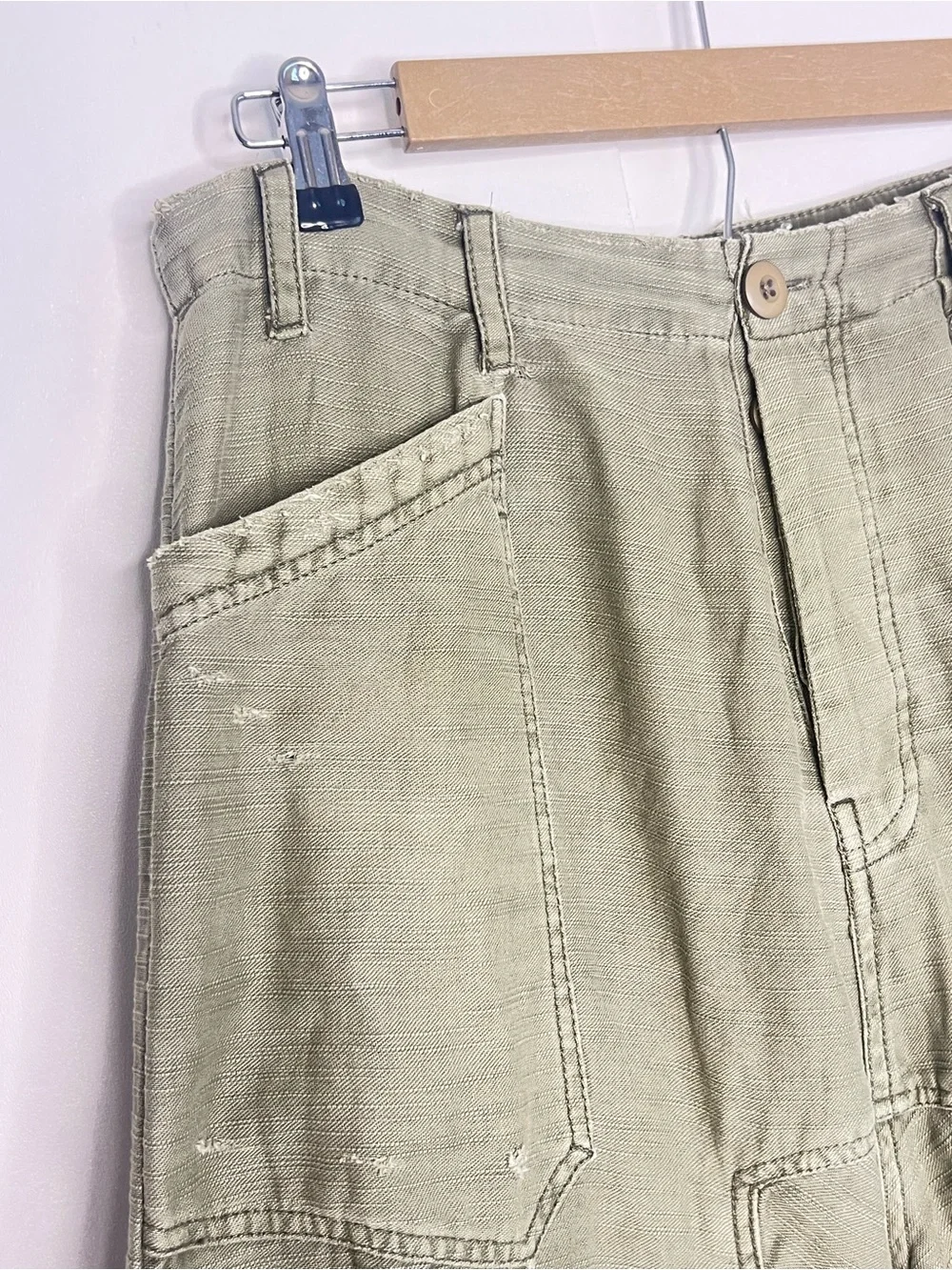 Free People Bay To Breakers Cargo Pants Washed Pine